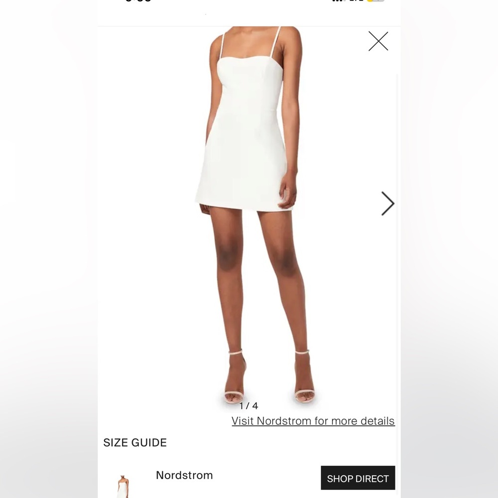 French Connection Black Sweetheart Neck cocktail dress. Size Large.